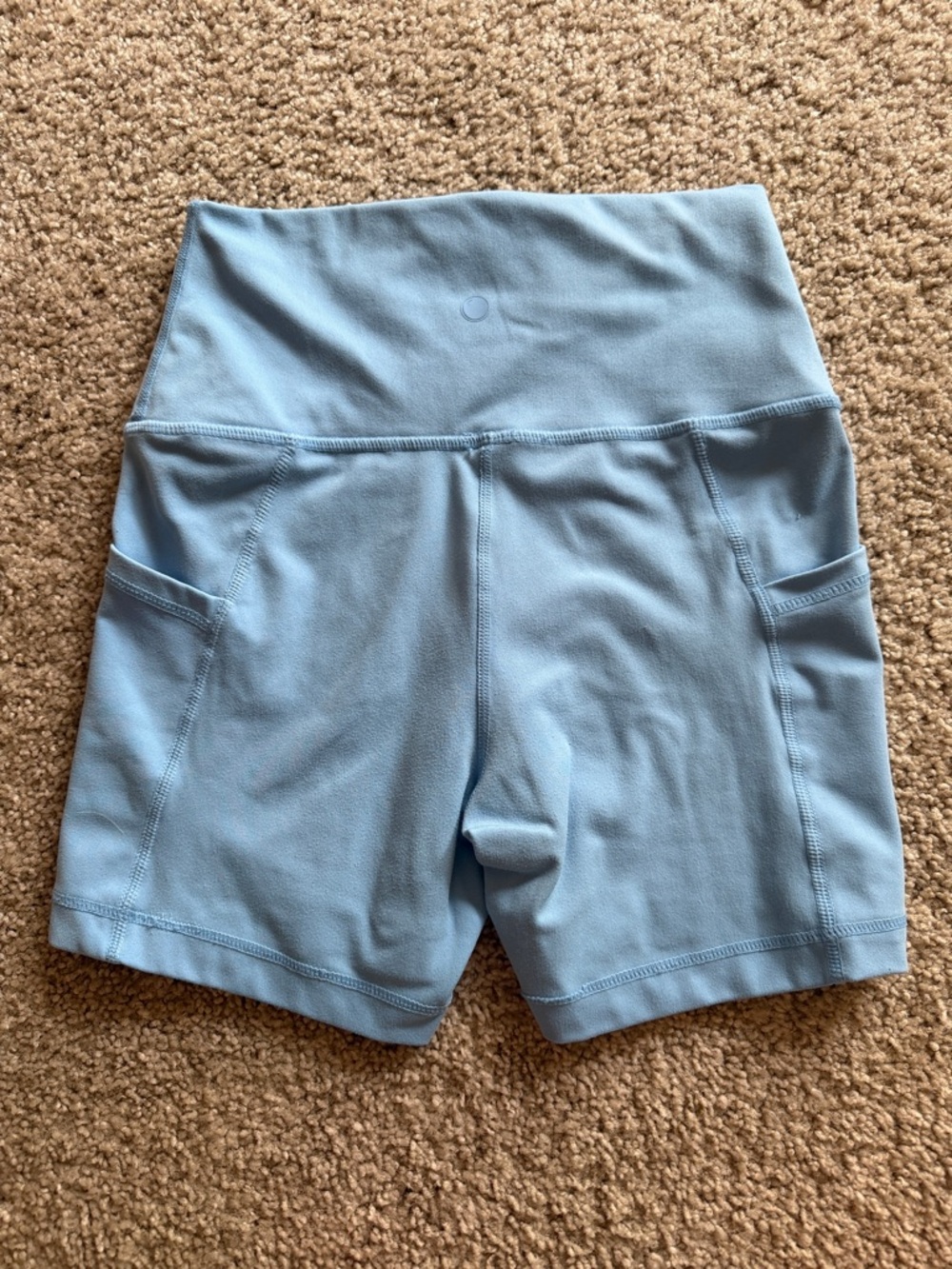 Light Blue Womens Yogalicious Shorts